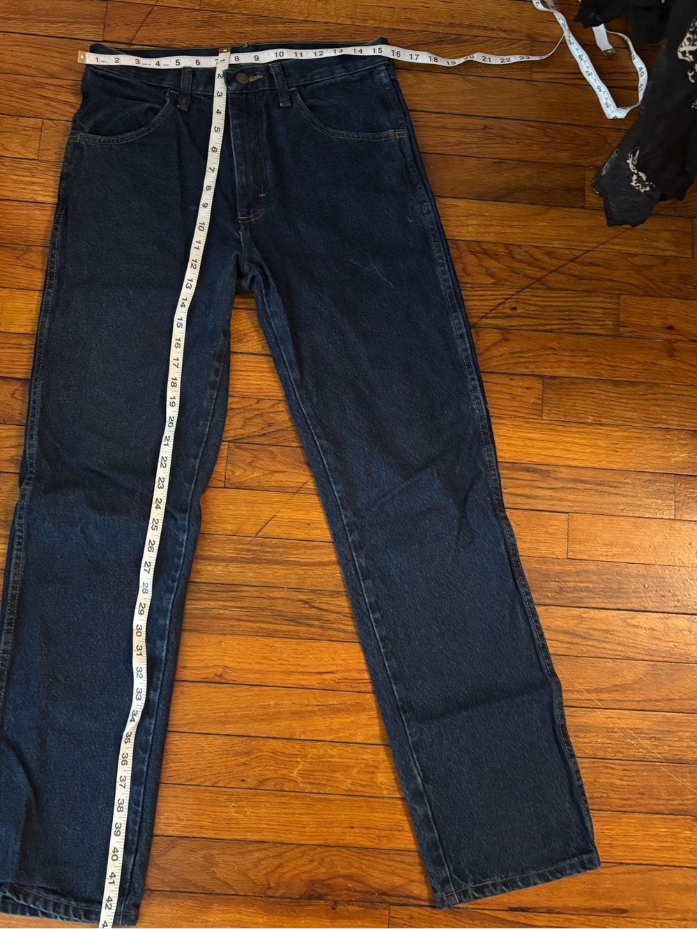 Rustler Straight-Leg Dark Blue Jeans